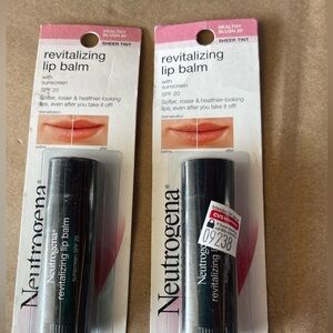 2 Neutrogena Revitalizing Lip Balm with Spf20 # 20 HEALTHY BLUSH Sheer Tint